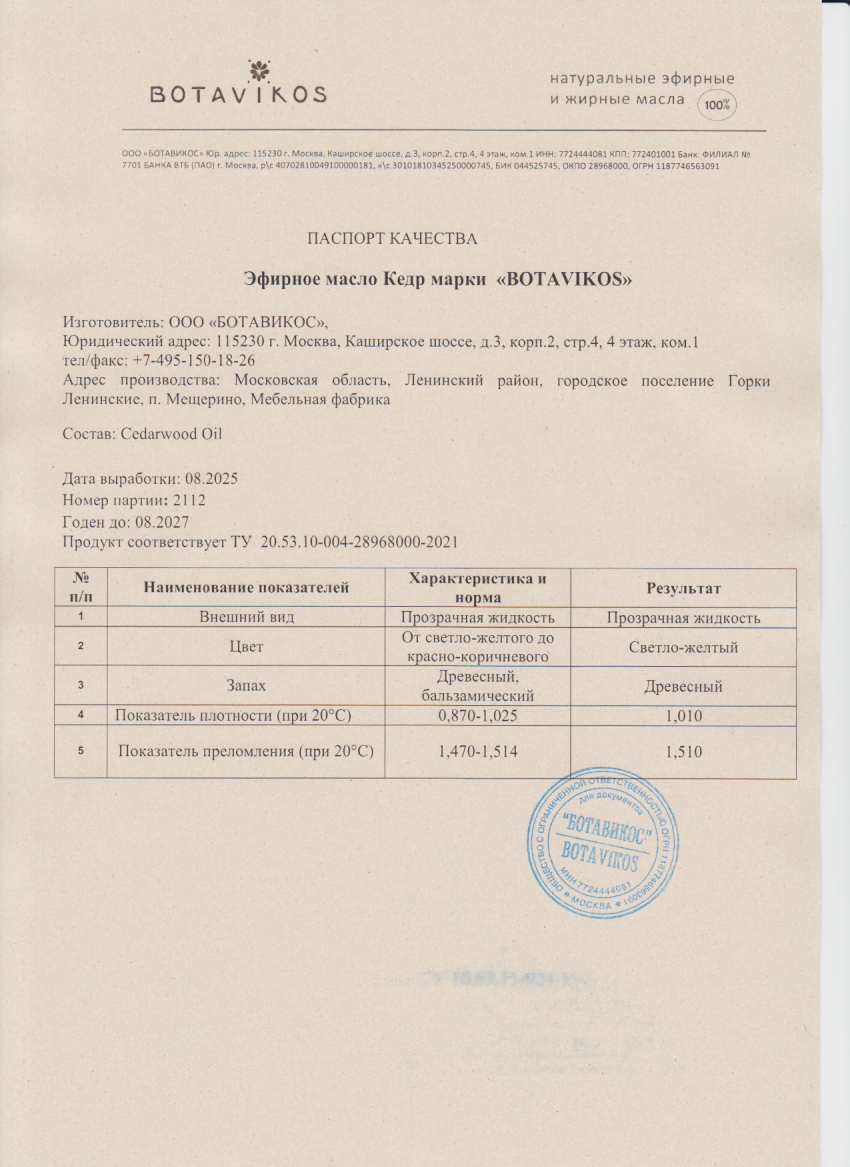 Паспорт №082025